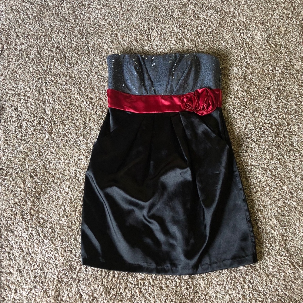 Black and Red Cocktail Dress